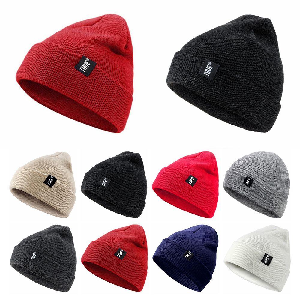 Navy Style Skullcap For Men Women Cuffed Beanies Warm Knit Hats Ski Baggy Hat Slouchy Beanie Hat