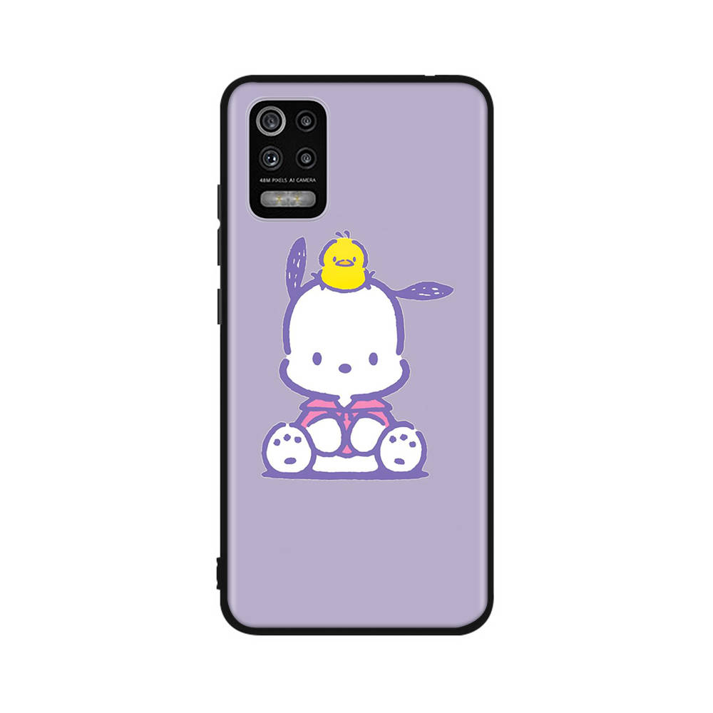 Чехол KT73 Pochacco для Samsung A04 A14 A23 A34 A54 M23 M33 M52 M53 Realme 10 9 C30S C35 C55 VIVO Y02S Y21 Y33S Y51 X80 Pro Прозрачный чехол
