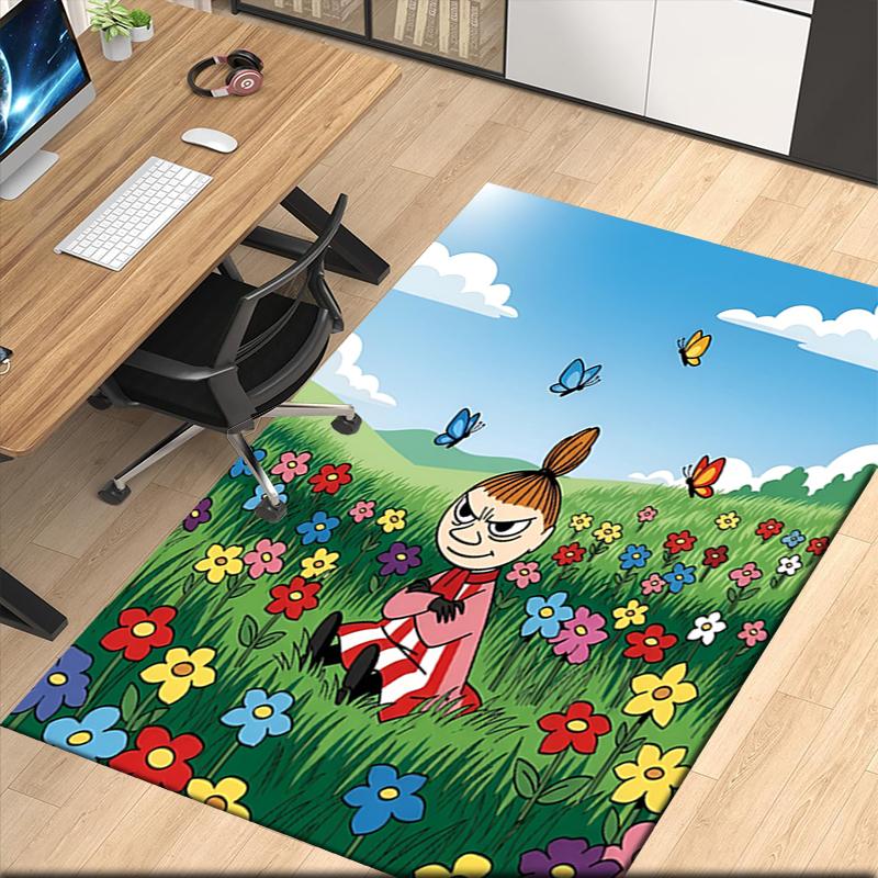 Little My Printed Carpetrugfor Office Chair Living Room Bedroom Kitchen Room Decor Gifts