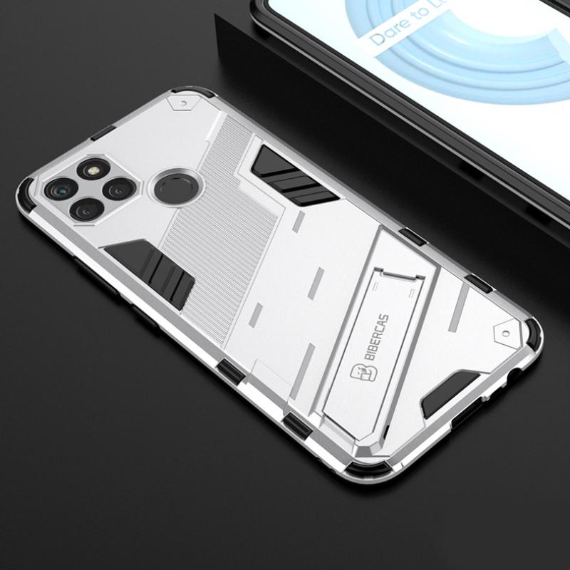 Для OPPO Realme C15 C12 4G Armor противоударный чехол для телефона задняя крышка магнитная подставка анти-падение защитные чехлы