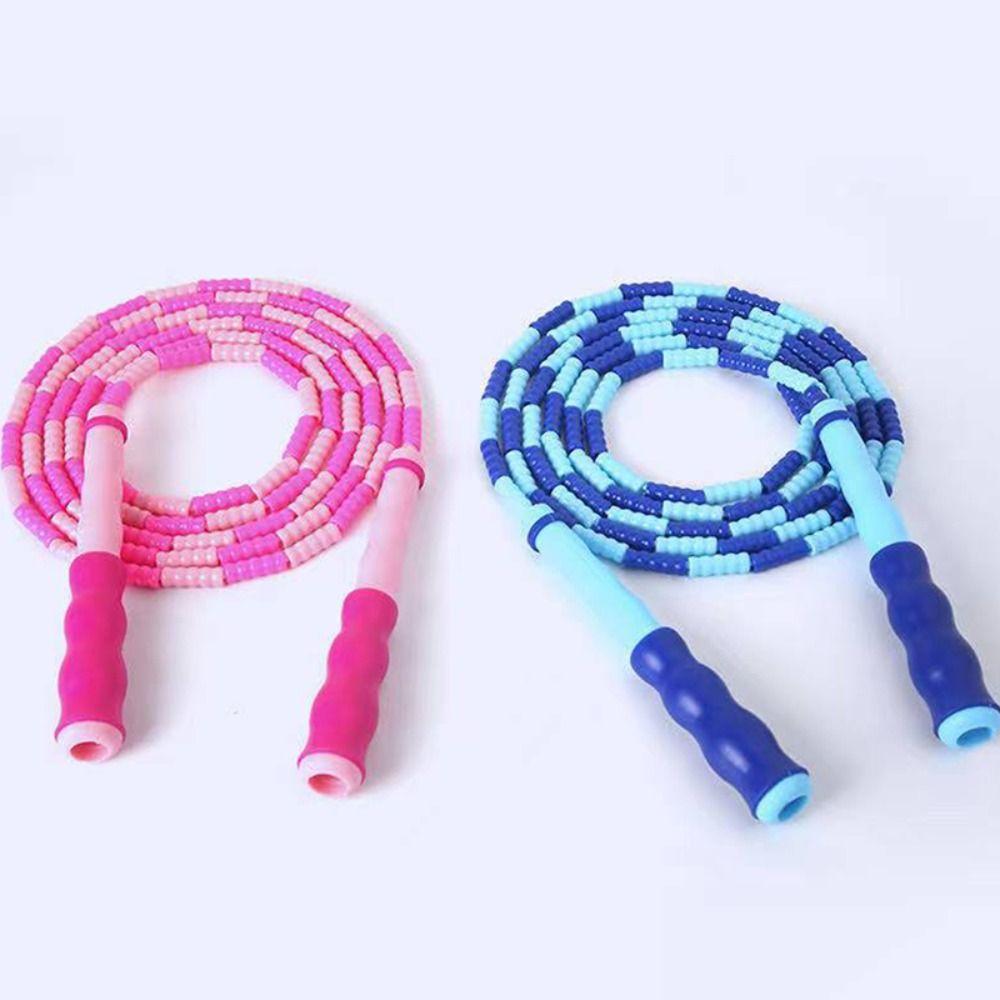 Signable Segmented Fitness Jump Rope No Knots Jumping Rope Soft Bead Skipping Rope Children Gifts