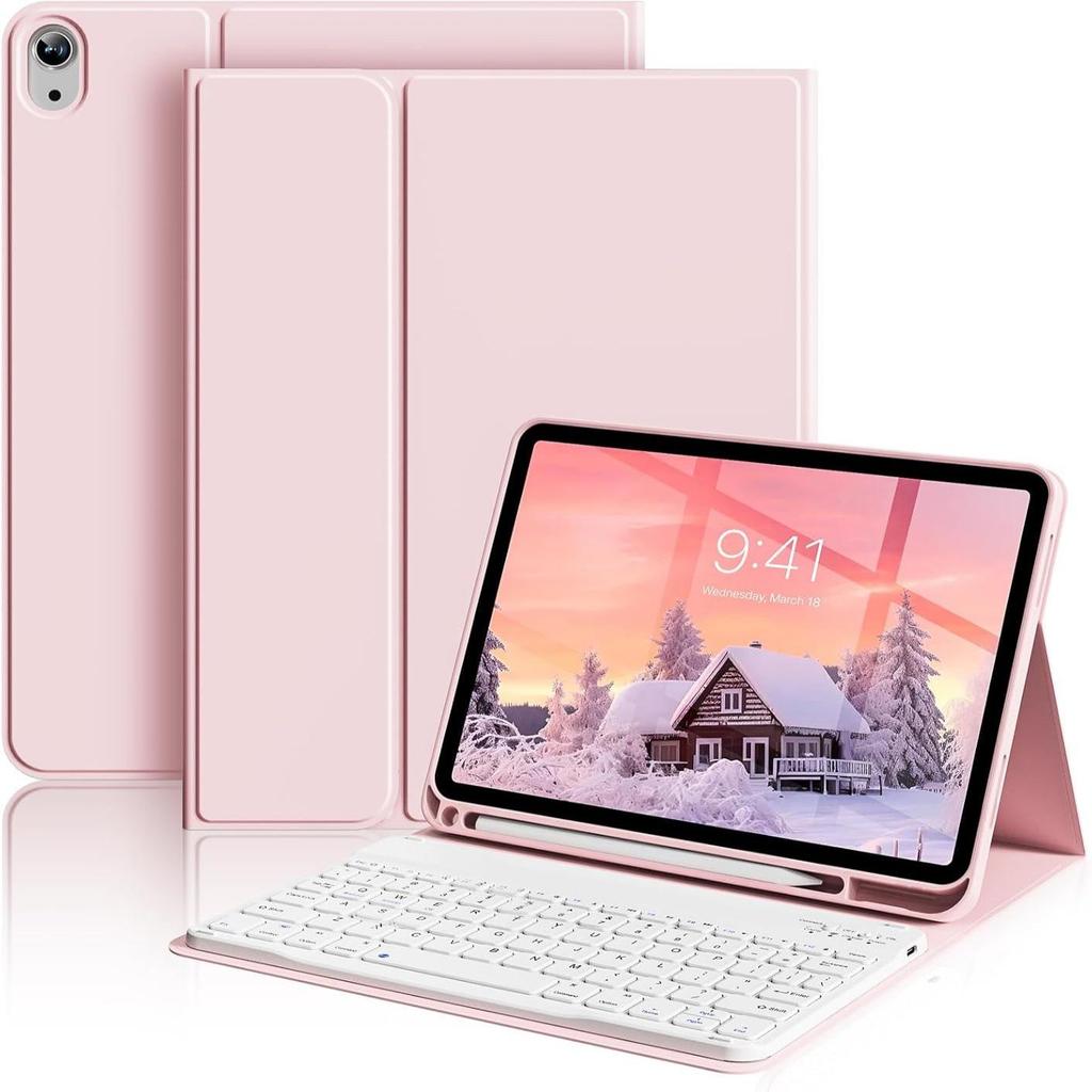 Защитный чехол для iPad 10-го поколения со съемной беспроводной клавиатурой и совместимостью с Pro Mouse