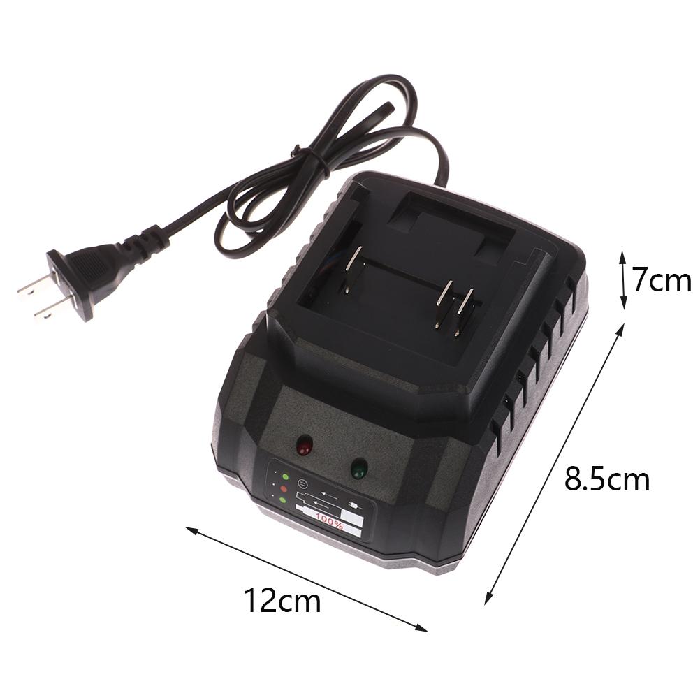 1 шт. Зарядное устройство для аккумулятора электроинструментов Подходит для литий-ионного аккумулятора Портативное быстрое зарядное устройство