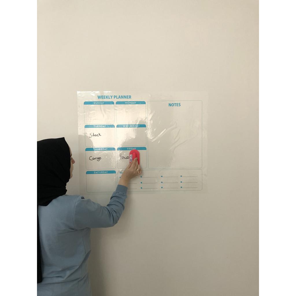 Еженедельный планировщик Еженедельный планировщик Календарь Доска для письма Умная бумажная доска + ручка 72x60 см