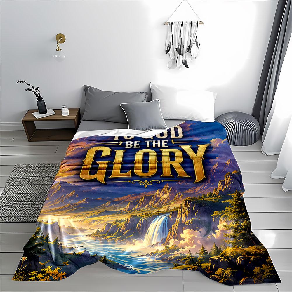 To God Be the Glory Blanket for all seasons blanket lunch break throw gift