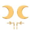 [P1984] - Позолоченные серьги «Луна» - 10x8 мм