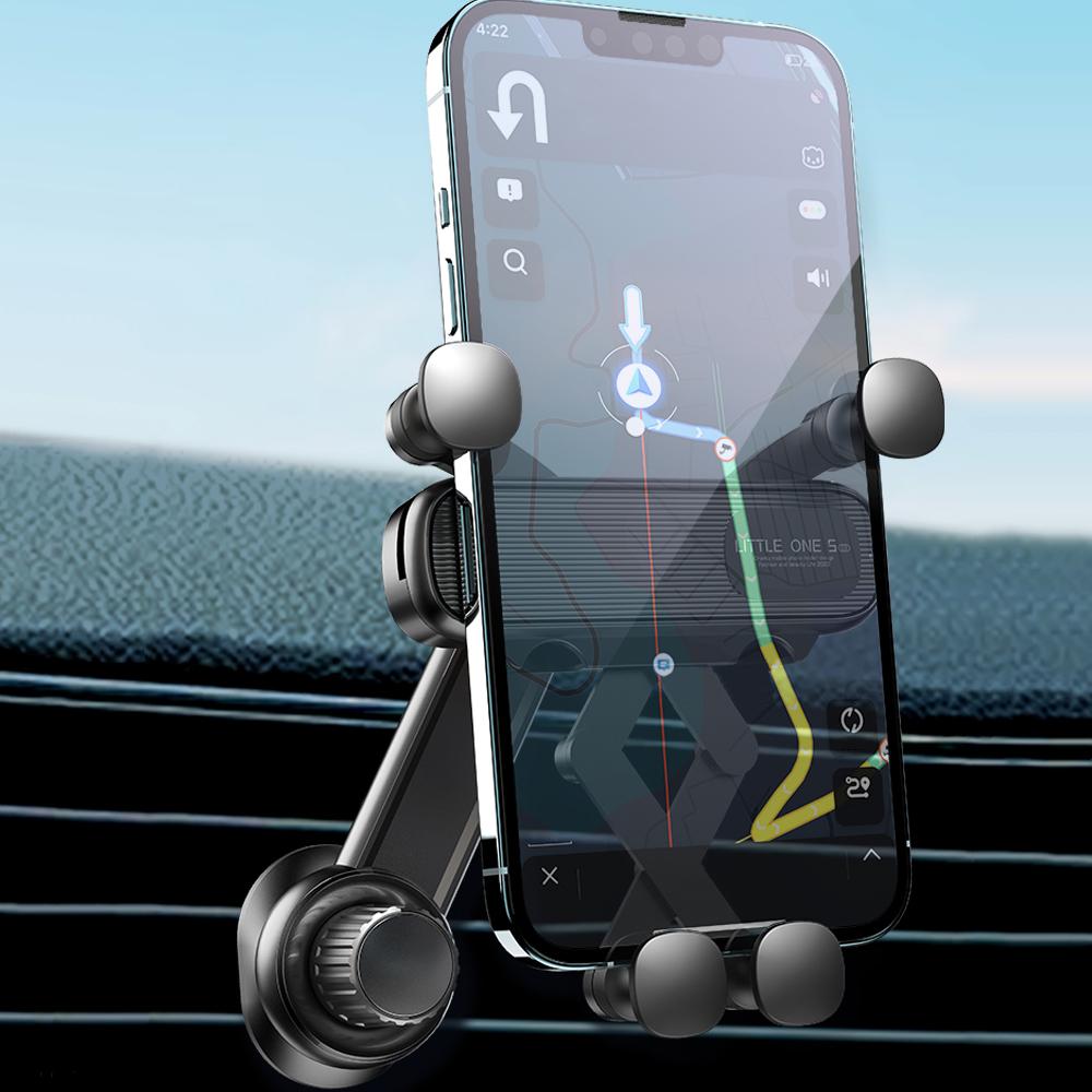 Держатель для телефона в машину, автомобильный держатель для телефона, крепление на вентиляционную решетку автомобиля, держатель для мобильного телефона с функцией Hands Free для автомобиля, подходит для всех видов автомобильных креплений