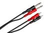 Hosa 1m Mono Phone Plug X X 2 Audio Cable CPR-201 2-RCA