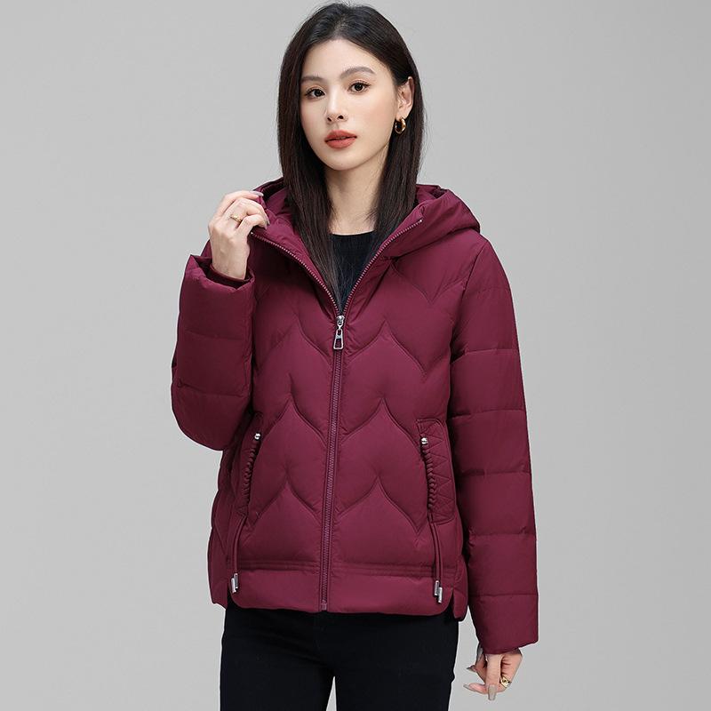 Down Jacket Women's Short Style New Popular Fashion Hooded Winter All-match Thickened Jacket for Small People