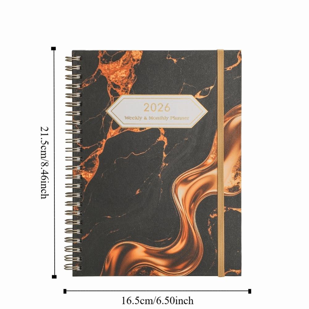 2026 A5 Weekly Monthly Planner Coil Notebook Diary Notebook Daily Schedule Book  Daily Schedule