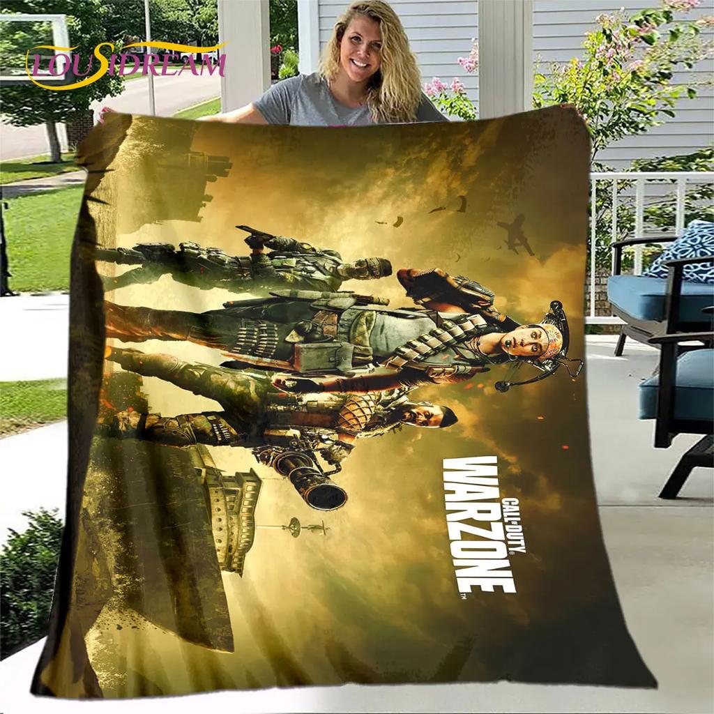 Игра COD, Call of Duty Игровое Мягкое Плюшевое Одеяло, Фланелевое Одеяло Плед для Гостиной Спальни Кровати Дивана Покрывало для Пикника Дети