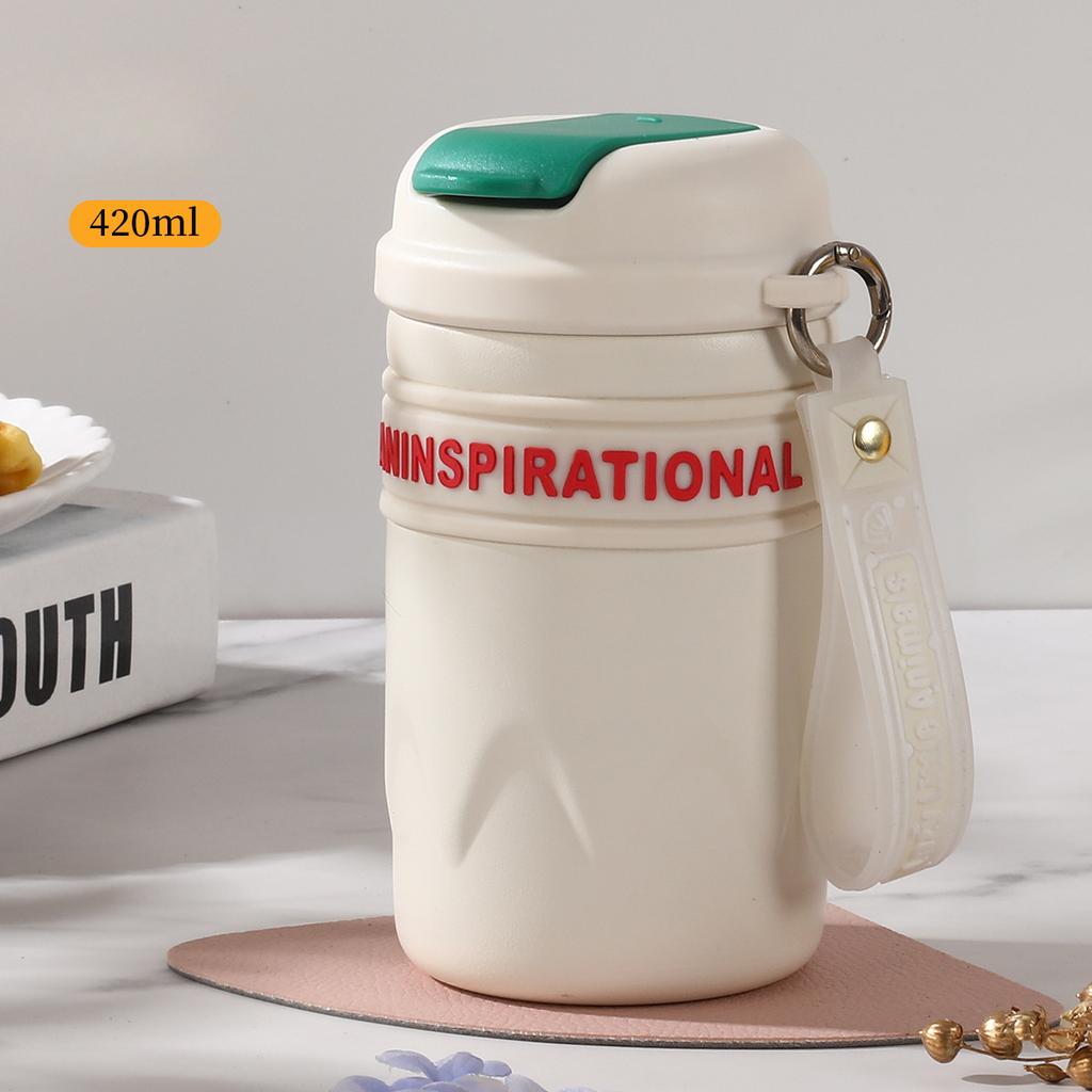 Новая портативная кофейная чашка из нержавеющей стали 316 с высококачественной студенческой портативной чашкой-термосом со стаканом воды.