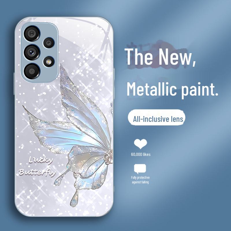 Чехол-бабочка для Samsung S20FE Crystal: Стильный, устойчивый к падениям, градиентный дизайн для S8, S21, S40 — комплексная, ультра-жидкая защита (22in).