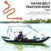Elastic Kayak Paddle Leash Adjustable with Safety Hook Fishing Rod Pole Coiled Lanyard Cord Tie Rope Surfboard Bungee Keeper