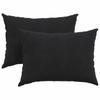 Sofa Cushions 2 Pcs Black 70 X 50 Cm Cord Fabric