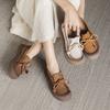Fashion Hot Brand 3.5CM Cow Suede Genuine Leather Women Sandals Shoes Flats Spring Hollow Slippers Mary Jane Flats Autumn Platform Wedge
