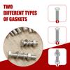232Pcs Hex Bolts and Nuts Set M6 M8 M10 M12 Nut and Bolt Assortment Kit 304 Stainless Steel Outer Hexagon Bolts Machine Screws