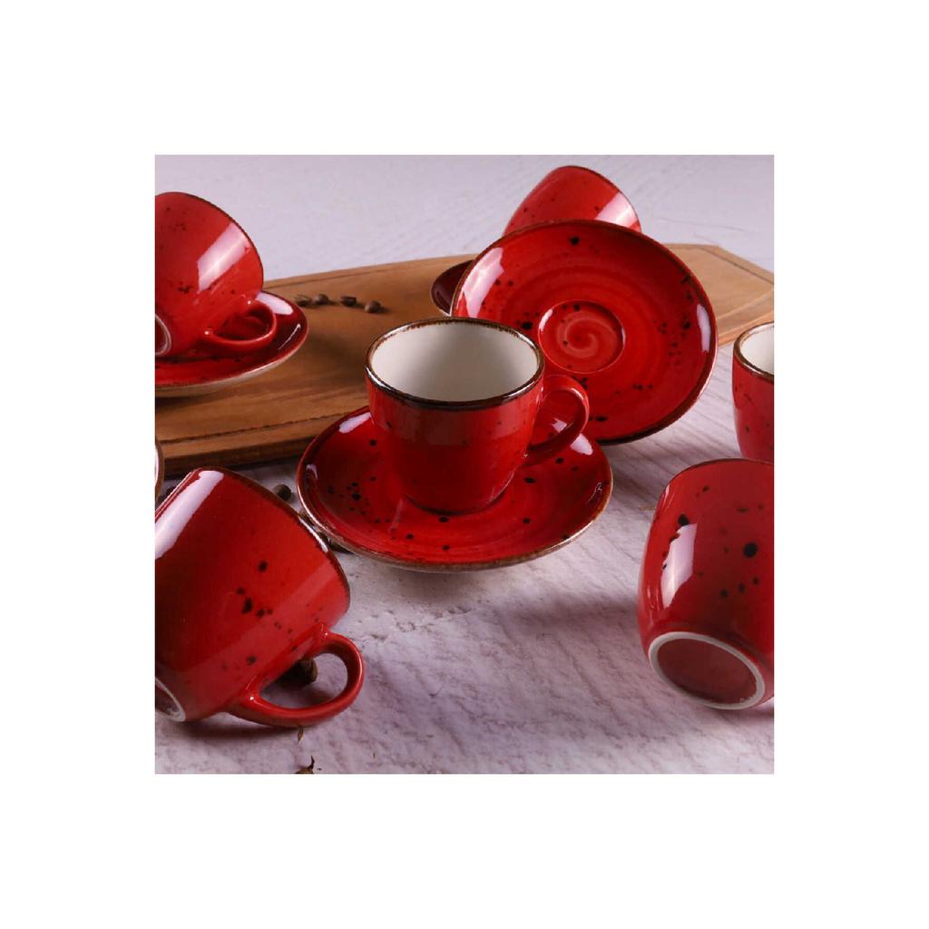 Фарфоровый кофейный сервиз Tulu на 6 человек