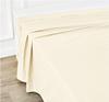 Luxury Brand New 100 % Egyptian Cotton Butifull 1pcs Flat Sheet & 2 Pillow Case  - 600 Thread Count , King Size Ivory Plain Color 108x110 Inch