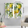2 шт., 2D печать на плоскости Занавеска для окна LemonBlossomCanvas Полиэстеровая ткань (без стержня) Украшения для дома Идеально для