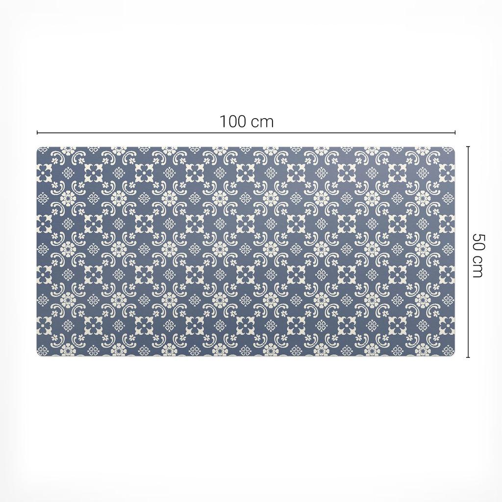 Mata Ochronna Na Blat Do Firmy Biura Pracy Kwiatowy Ornament 100X50 Cm