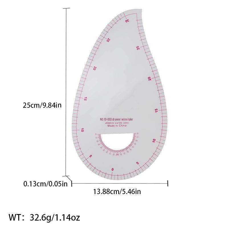 Многофункциональная линейка для создания выкроек одежды: Швейный инструмент для точной резки по кривой