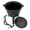 8L Cast Iron Cauldron Campfire Cooking Pot