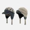 New lamb wool flying hat double-sided wearing ear hat women's winter wool hat men's warm face little Lei Feng hat
