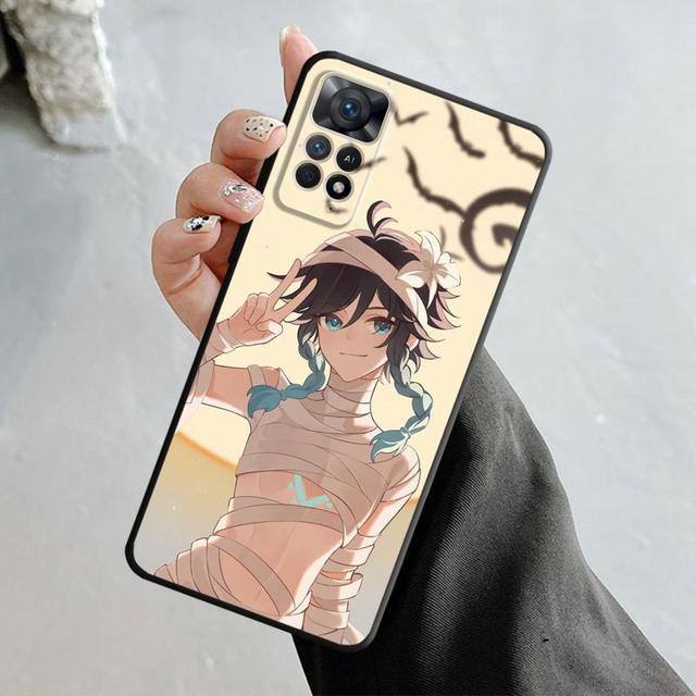 Чехол Genshin Impact Kamisato Ayaka Xiao для Xiaomi Redmi Note 12 11t 11s 11 10 8 Pro 9 9s 9t 8t для Mi 10 8 9a 9c 10c 12c K40