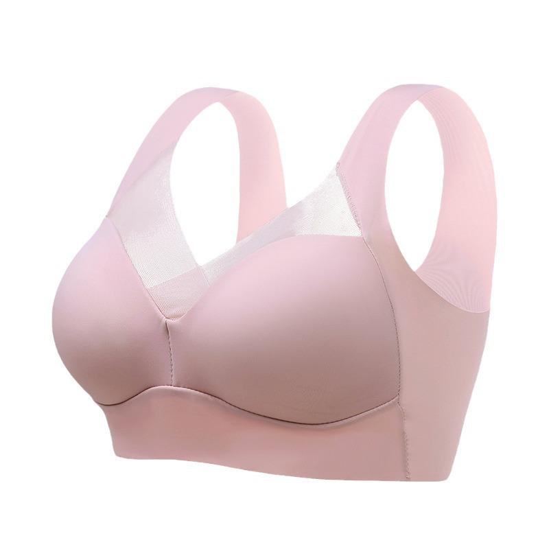 Seamless Silk Sports Bra: Anti-Sag, Fixed Cup, Wireless Design with Beautiful Back