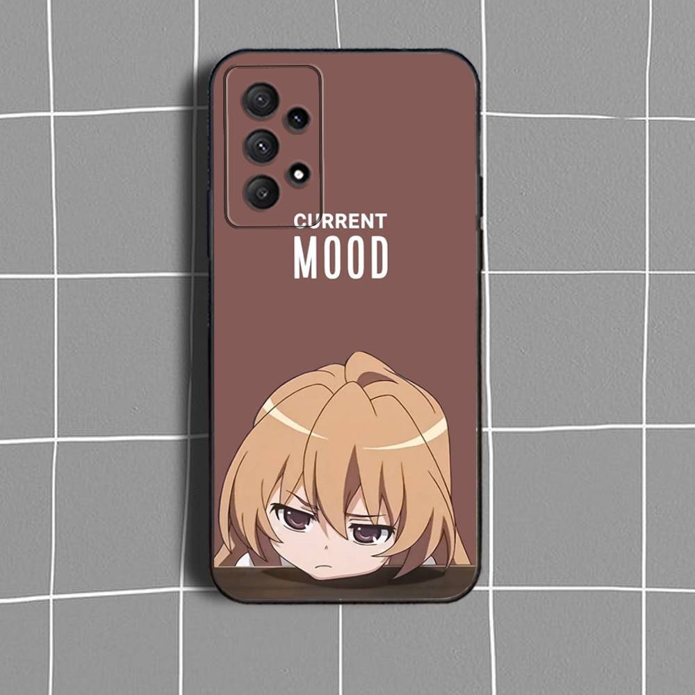 T-Taiga T-Toradora Aisaka Phone Case For Samsung Galaxy A73,31,32,72,41,53,52,71,22,5G,Note,J7,8,9 Soft Black Cover