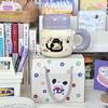Birthday Gift for Girls Cartoon Animal Water Cup Cute High-value Ceramic Mug with Lid Gift Box