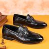 Деловая повседневная кожаная мужская обувь из натуральной кожи Оксфордские туфли для мужчин Туфли на плоской подошве