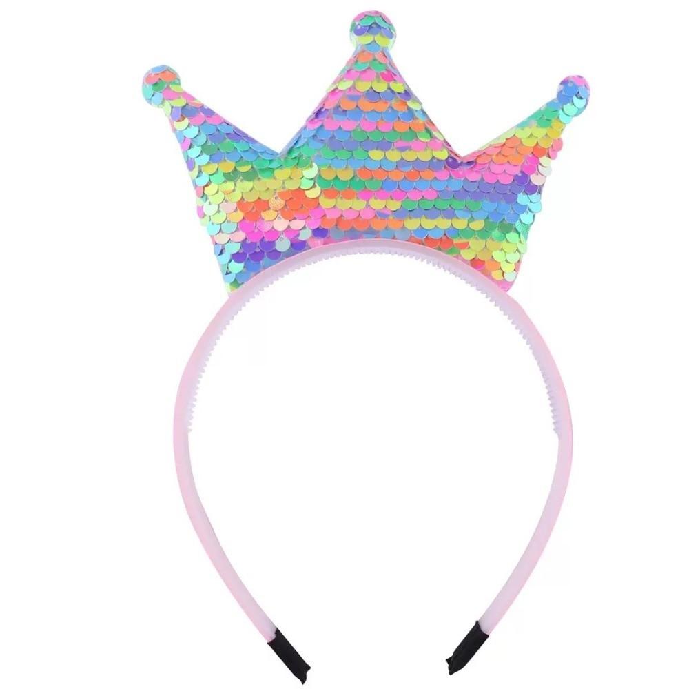 Princess Crown Headband Shiny Hair Band Party Hairband Fairy Costumes Accessories