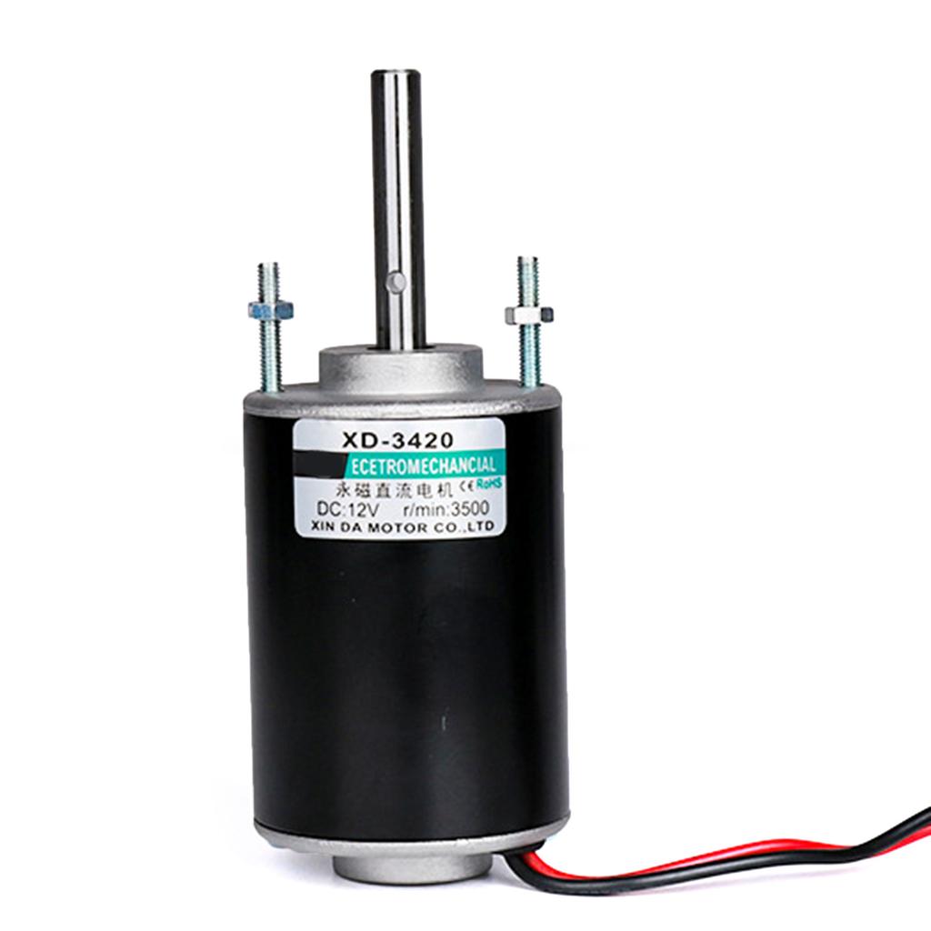 High Speed Electric Gear Motor 12/24V 30W Permanent Magnets Motor Reversible Electric Gear Motor for DIY Generator