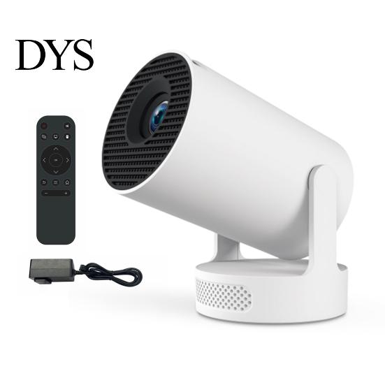 Мини-портативный светодиодный кинопроектор с WiFi 6 и Bluetooth 5.4, поддержка 4K, 200 люмен ANSI, вращение на 210 градусов, умный звук 5 Вт
