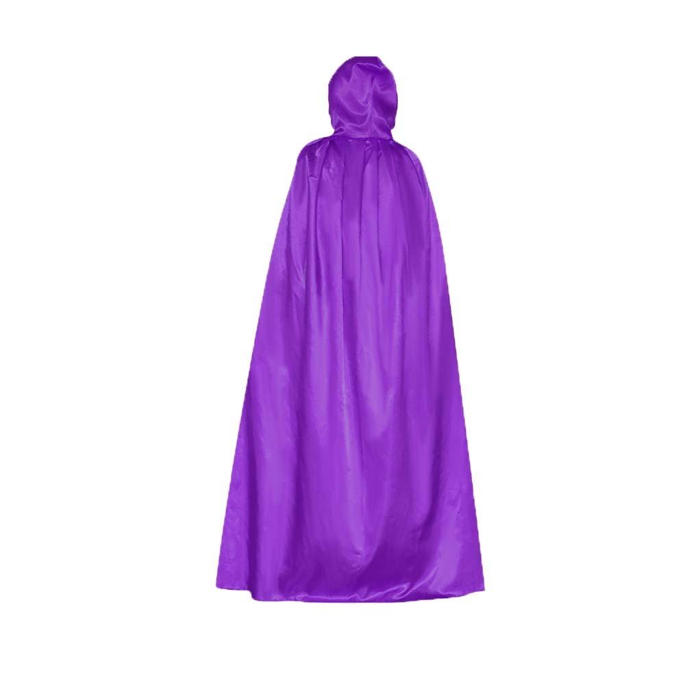 Mopping Halloween Cloak Solid Color Costume Cosplay Cape Reusable Witch's Cloak  Kid