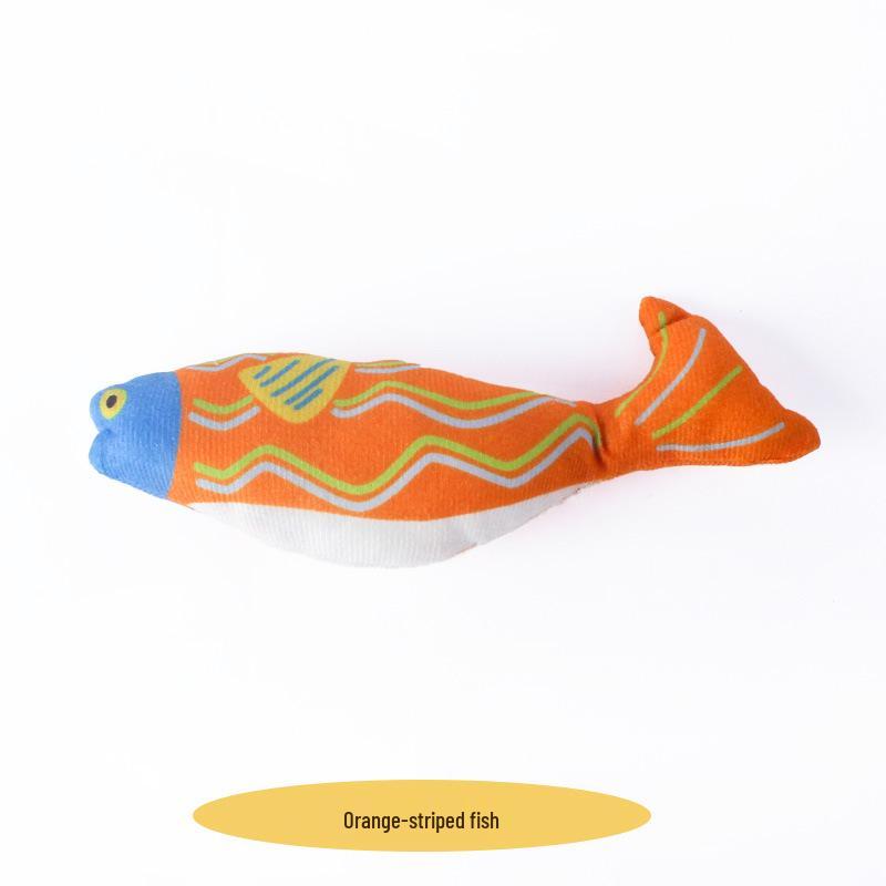 Игрушка-дразнилка для кошек с кошачьей мятой, морепродуктами и рыбой - Для снятия скуки и зуда при прорезывании зубов, Устойчивая к укусам для котят и кошек.
