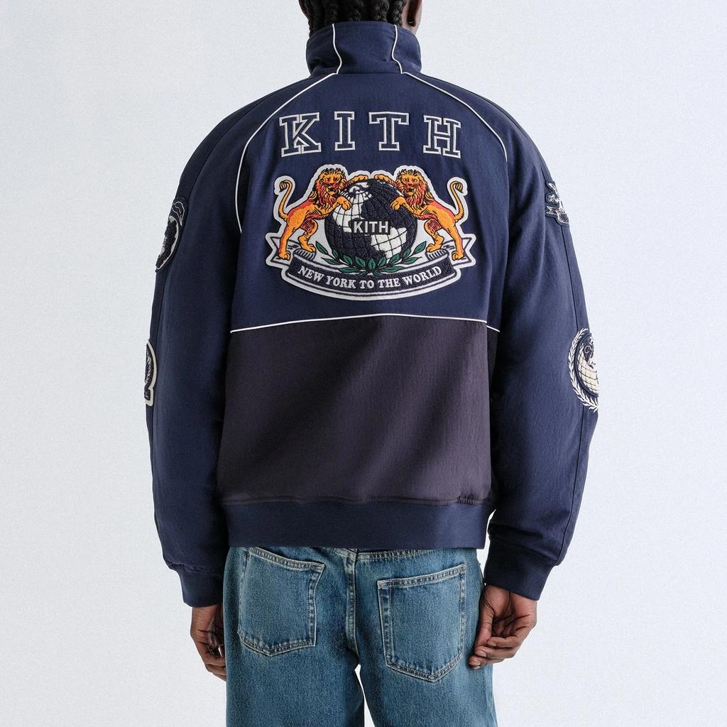 Kith Dejan Racing Jacket Nocturnal Men Outerwear Black KHM010906-413