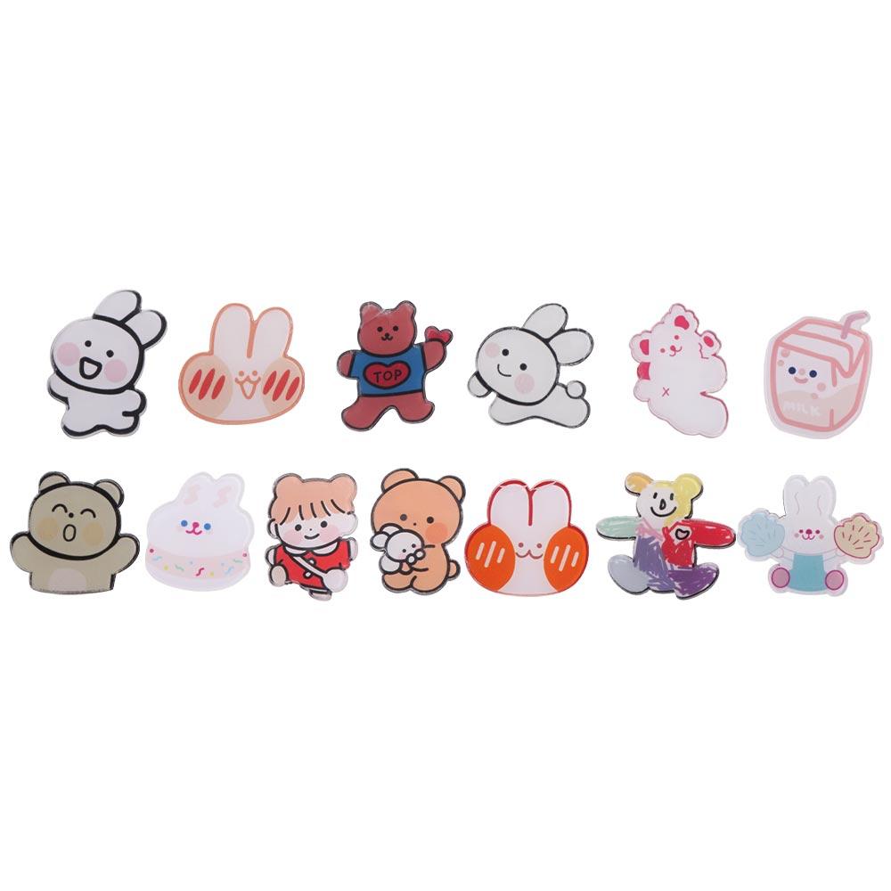 Медведь Мультфильмы Кролик Броши Кролик Медведь Кролик Нагрудные значки Мультфильмы Собака Значок Собака Значок Женщины