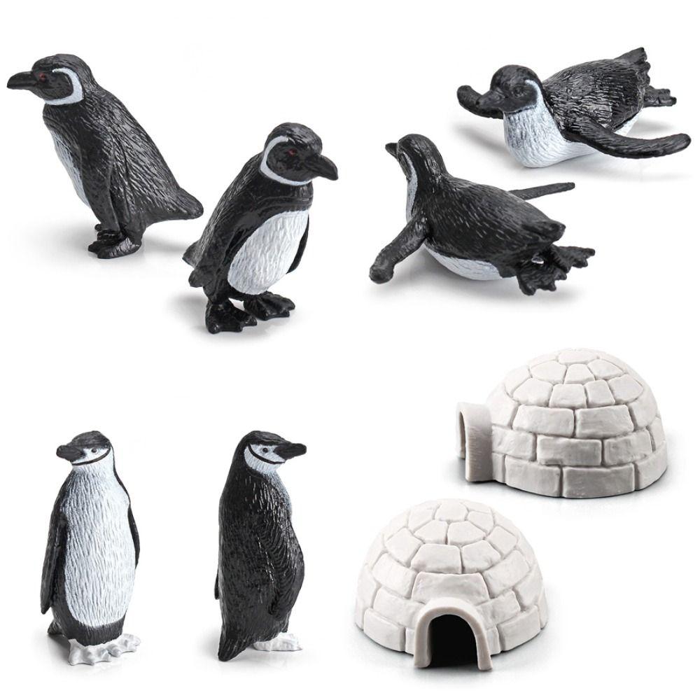 Animals Model Penguin Action Figures Simulation South Pole Animals Penguins Models  Kids Gift