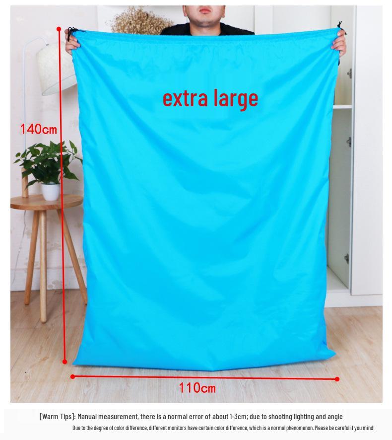 Большой пылезащитный мешок из ткани Оксфорд с завязками для хранения одеял