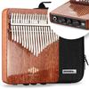 MOOZICA 21 Key Kalimba EQX Series High Performance Piezoelectric Pickup Professional EQ Kalimba with Chorus and Delay Effects High Density Mahogany