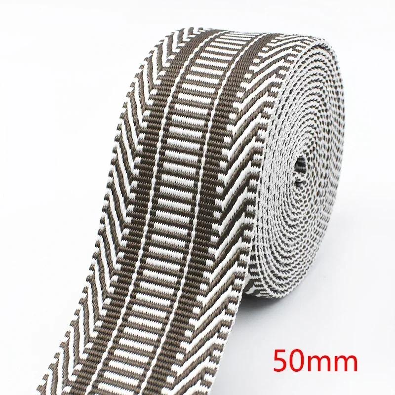 2/3/5M Meetee 38/50 мм Жаккардовая Полиэстеровая Лента-стропа По Метру Декоративная Лента-стропа Ремень для Рюкзака Швейные Аксессуары для Одежды