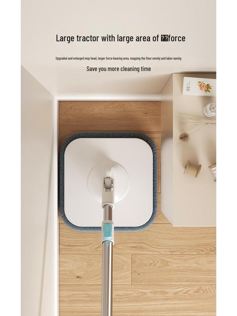 Hands-Free Mop with Clean and Dirty Water Separation - Rotating Household Cleaning Tool