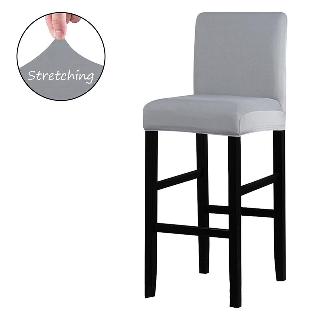 Elastic Stretch Counter Height Bar Stool Cover Dustproof Bar Stool Seat Covers Dining Room