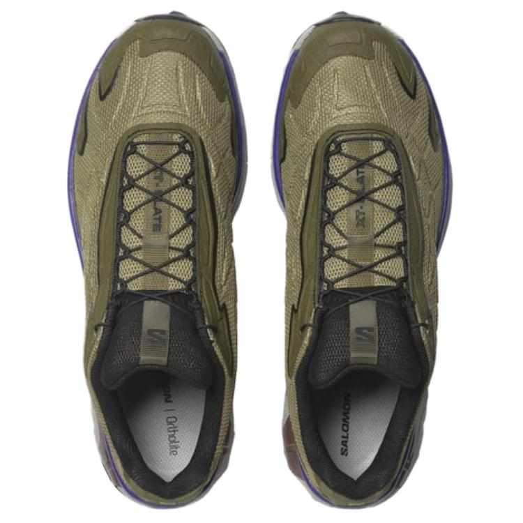 SALOMON XT-Slate Casual Versatile Shock Absorbing Slip Resistant Durable Low Top Running Shoes Unisex Running Shoes Tequila-Green 475758