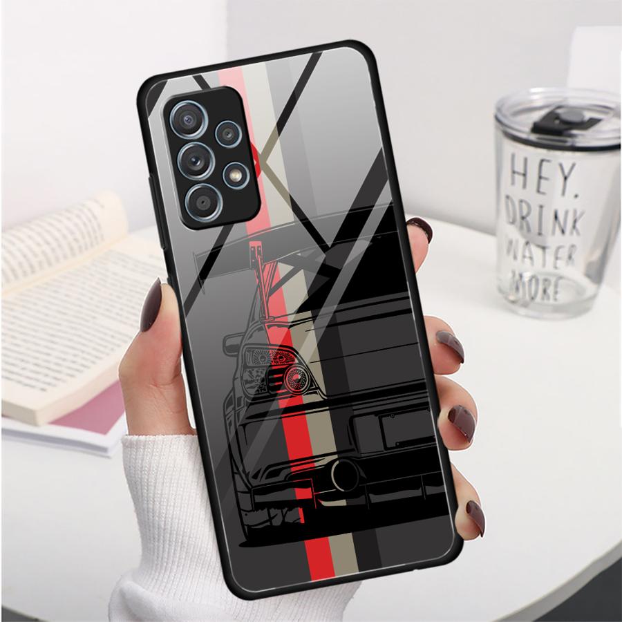 Японский чехол для дрифт-автомобиля для Samsung Galaxy A15 A50 A36 A71 A56 A35 A25 A13 A20 A21 A06 A51 A52 A14 A30 A73 A34 A16 A02 A12 A10