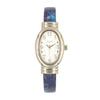 Fragola Oval Acetate Bangle Watch N02124S-3 BL Women's Blue