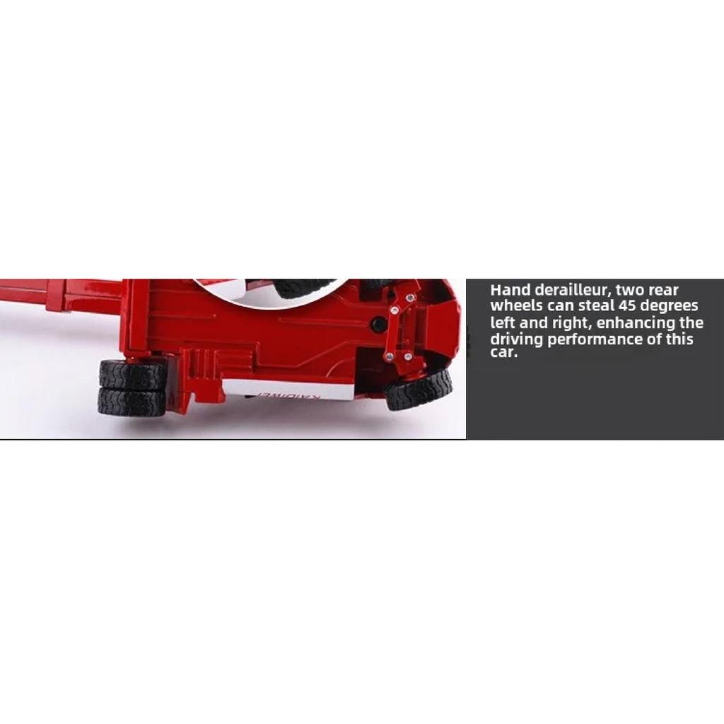1:50 KDW Alloy Container Crane Diecast Truck Model Toy Stacker Miniature Simulation Engineering Car Gift Collection Toy